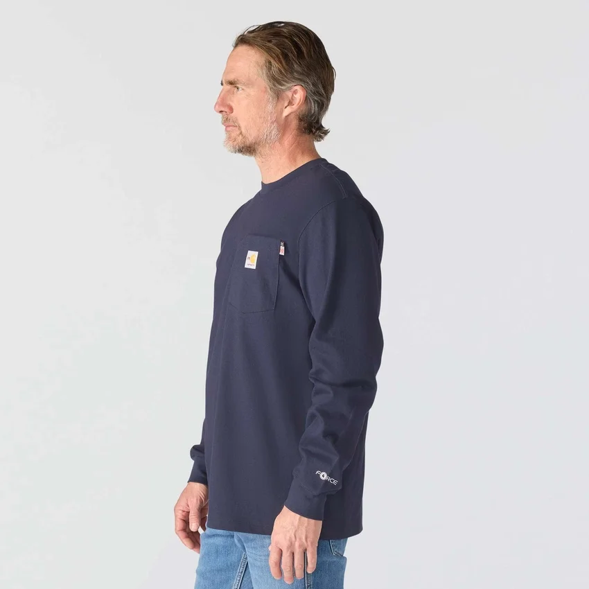 Force Irvine FR T-shirt met lange armstukken en olieplatform-print voor heren - Vlamwerende overhemden