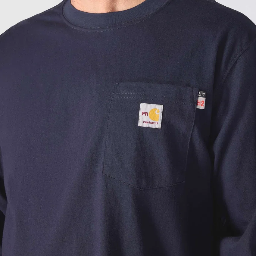 Force Irvine FR T-shirt met lange armstukken en olieplatform-print voor heren - Vlamwerende overhemden