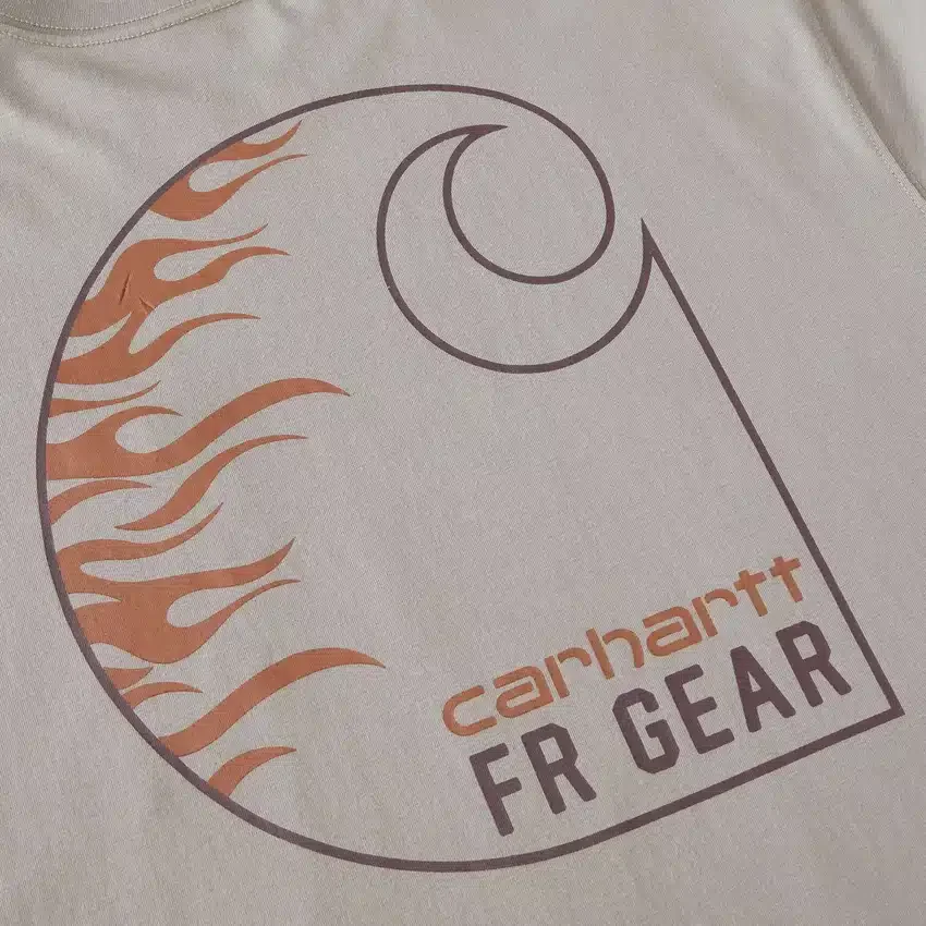 Force Irvine Fr T-shirt met lange armstukken en vlammenprint voor heren - Vlamwerende overhemden