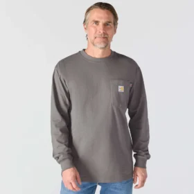 Force Irvine Fr vochtafvoerend T-shirt met lange armstukken en adelaar voor heren – Vlamwerende overhemden