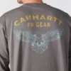 Force Irvine Fr vochtafvoerend T-shirt met lange armstukken en adelaar voor heren - Vlamwerende overhemden