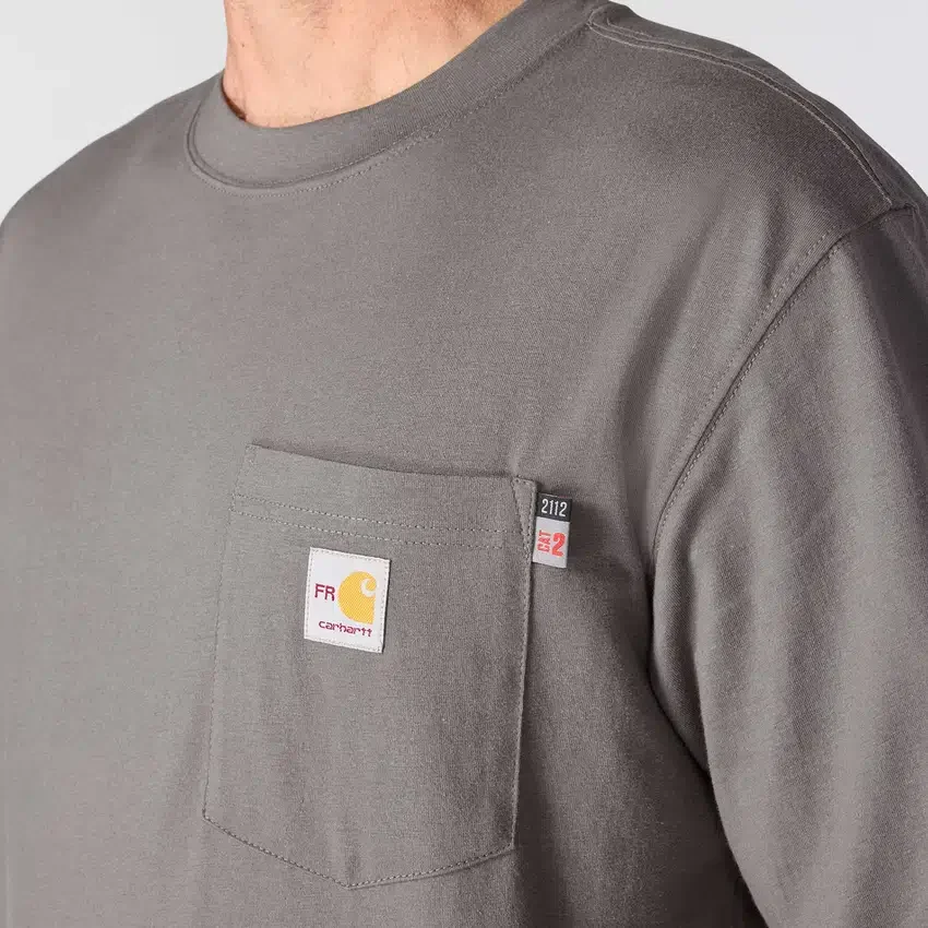 Force Irvine Fr vochtafvoerend T-shirt met lange armstukken en adelaar voor heren - Vlamwerende overhemden