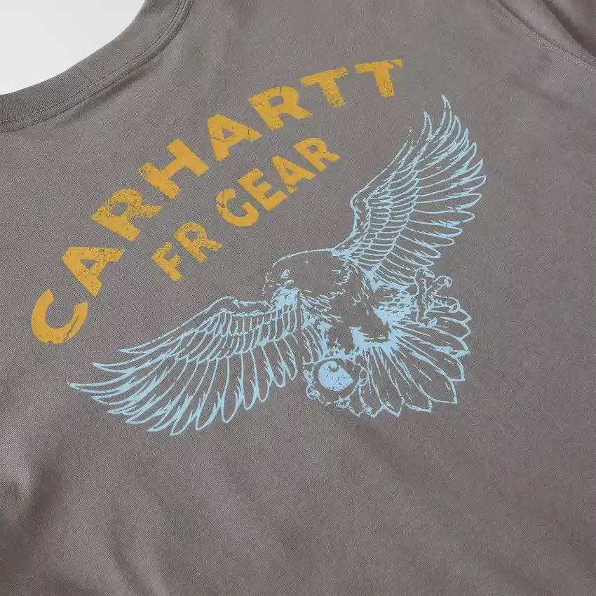 Force Irvine Fr vochtafvoerend T-shirt met lange armstukken en adelaar voor heren - Vlamwerende overhemden