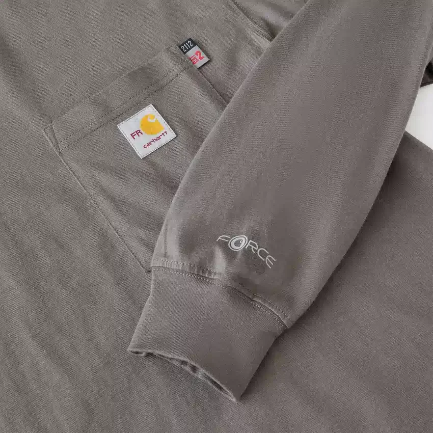 Force Irvine Fr vochtafvoerend T-shirt met lange armstukken en adelaar voor heren - Vlamwerende overhemden