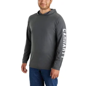 Force Relaxed Fit vochtafvoerende Hoodie met logo voor heren