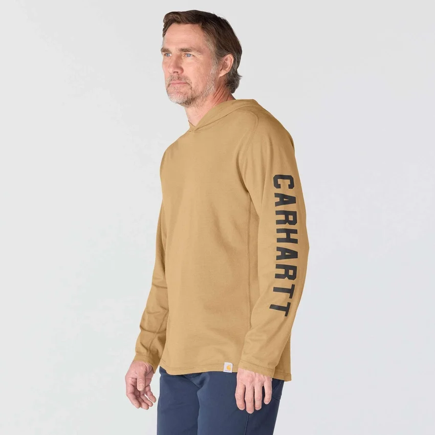 Force Relaxed Fit vochtafvoerende Hoodie met logo voor heren