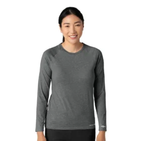 Force Sub-Scrubs gemêleerd prestatie-T-shirt met lange armstukken voor dames