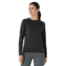 Force Sub-Scrubs gemêleerd prestatie-T-shirt met lange armstukken voor dames