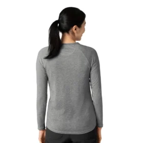 Force Sub-Scrubs gemêleerd prestatie-T-shirt met lange armstukken voor dames