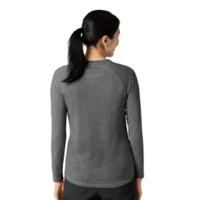 Force Sub-Scrubs gemêleerd prestatie-T-shirt met lange armstukken voor dames