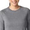 Force Sub-Scrubs gemêleerd prestatie-T-shirt met lange armstukken voor dames