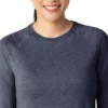 Force Sub-Scrubs gemêleerd prestatie-T-shirt met lange armstukken voor dames