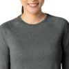 Force Sub-Scrubs gemêleerd prestatie-T-shirt met lange armstukken voor dames