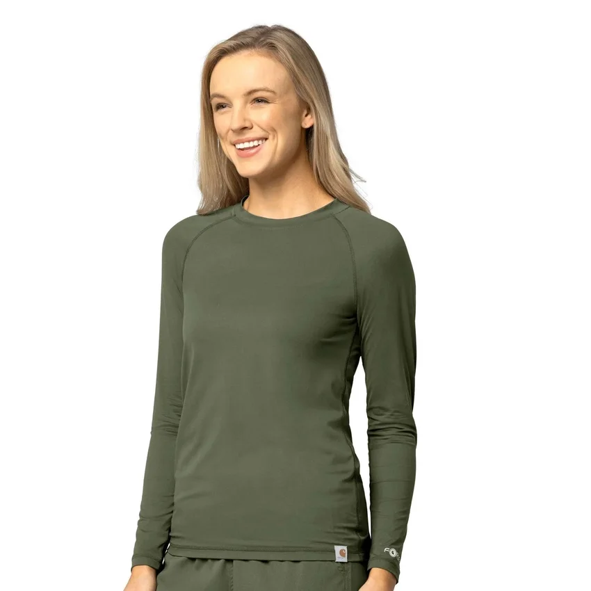 Force Sub-Scrubs voor dames Performance T-shirt met lange armstukken