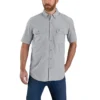 Force Sun Defender™ chambray herenoverhemd met korte armstukken en relaxte pasvorm - Zonwerende overhemden