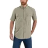 Force Sun Defender™ chambray herenoverhemd met korte armstukken en relaxte pasvorm - Zonwerende overhemden