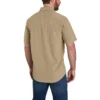 Force Sun Defender™ chambray herenoverhemd met korte armstukken en relaxte pasvorm - Zonwerende overhemden