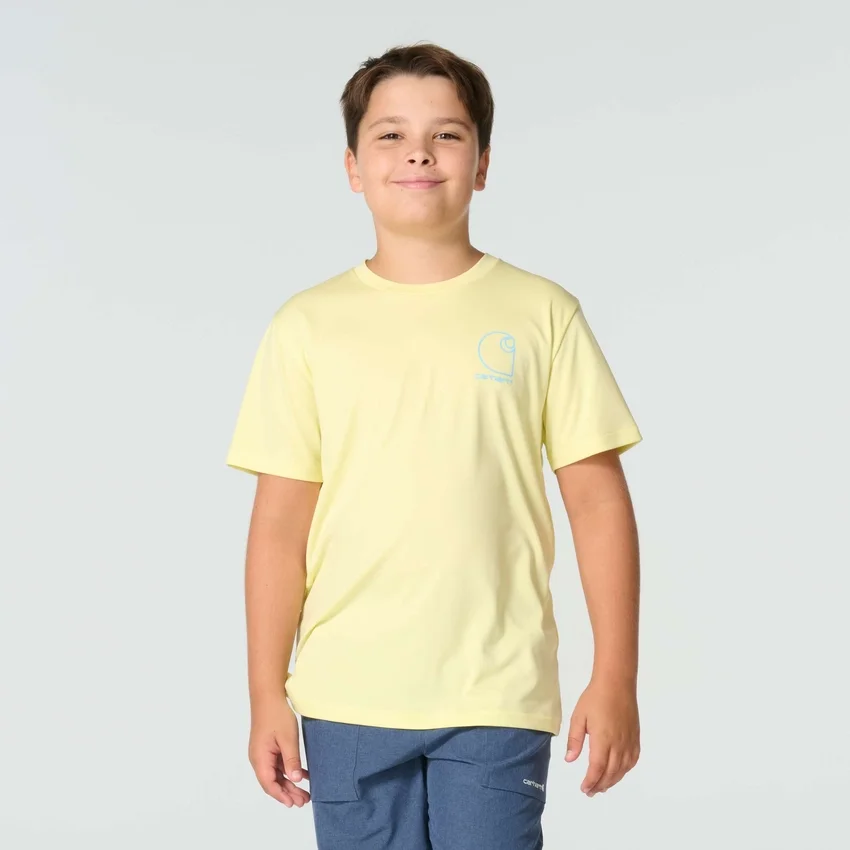 Force Sun Defender™ gemêleerd T-shirt met korte armstukken voor jongens (kinderen/peuters)