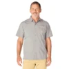 Force Sun Defender™ geweven herenoverhemd met korte armstukken en relaxte pasvorm - Zonwerende overhemden