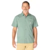 Force Sun Defender™ geweven herenoverhemd met korte armstukken en relaxte pasvorm - Zonwerende overhemden
