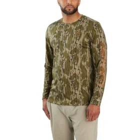 Force Sun Defender UPF 50+ camouflage T-shirt met lange armstukken voor heren - Zonwerende overhemden