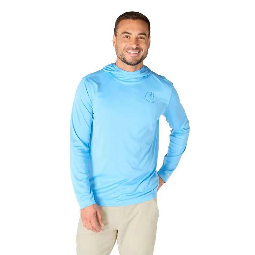 Force Sun Defender UPF 50+ lichtgewicht hoodie met armstukken en vochtafvoerende eigenschappen voor heren - Hoodies met zonbescherming