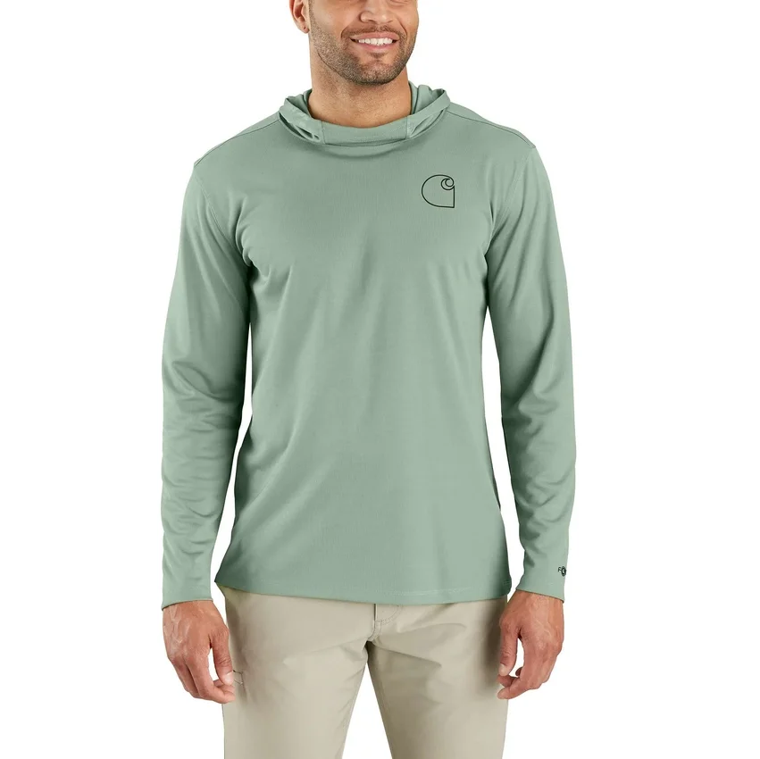 Force Sun Defender UPF 50+ lichtgewicht hoodie met armstukken en vochtafvoerende eigenschappen voor heren - Hoodies met zonbescherming