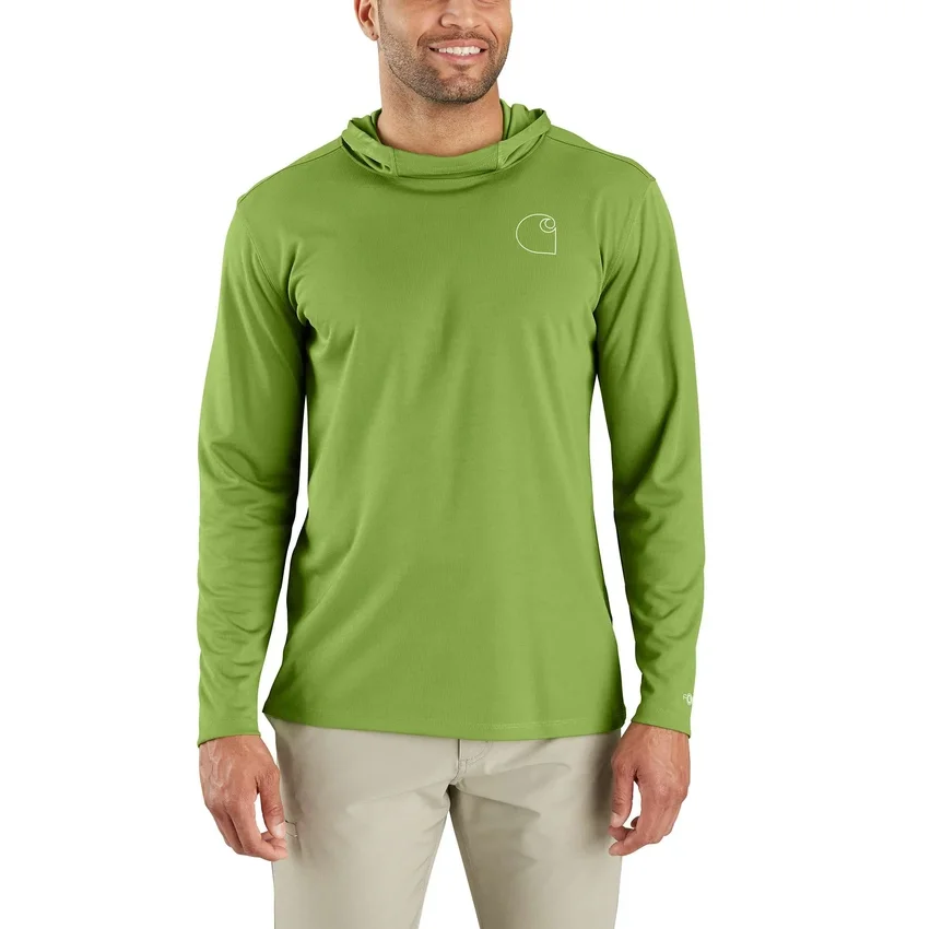 Force Sun Defender UPF 50+ lichtgewicht hoodie met armstukken en vochtafvoerende eigenschappen voor heren - Hoodies met zonbescherming