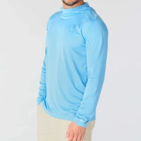 Force Sun Defender UPF 50+ lichtgewicht hoodie met armstukken en vochtafvoerende eigenschappen voor heren – Hoodies met zonbescherming