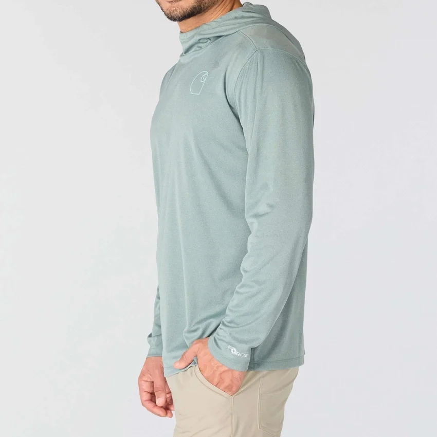 Force Sun Defender UPF 50+ lichtgewicht hoodie met armstukken en vochtafvoerende eigenschappen voor heren - Hoodies met zonbescherming