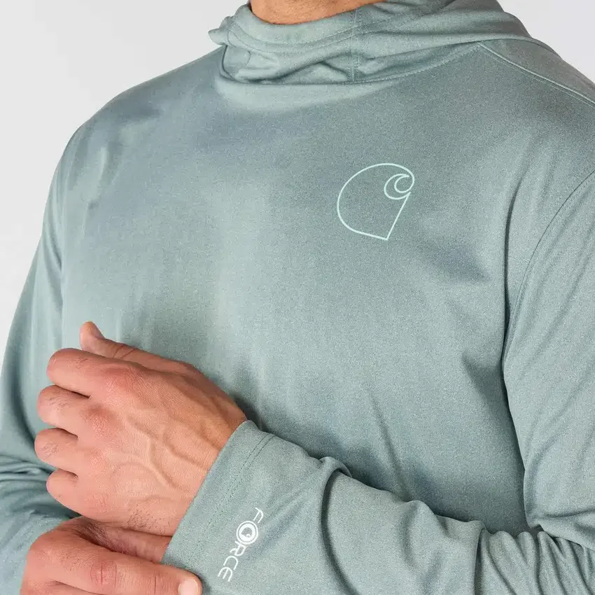 Force Sun Defender UPF 50+ lichtgewicht hoodie met armstukken en vochtafvoerende eigenschappen voor heren - Hoodies met zonbescherming