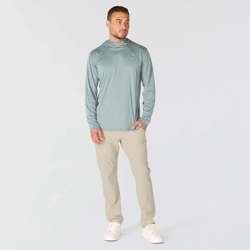 Force Sun Defender UPF 50+ lichtgewicht hoodie met armstukken en vochtafvoerende eigenschappen voor heren - Hoodies met zonbescherming