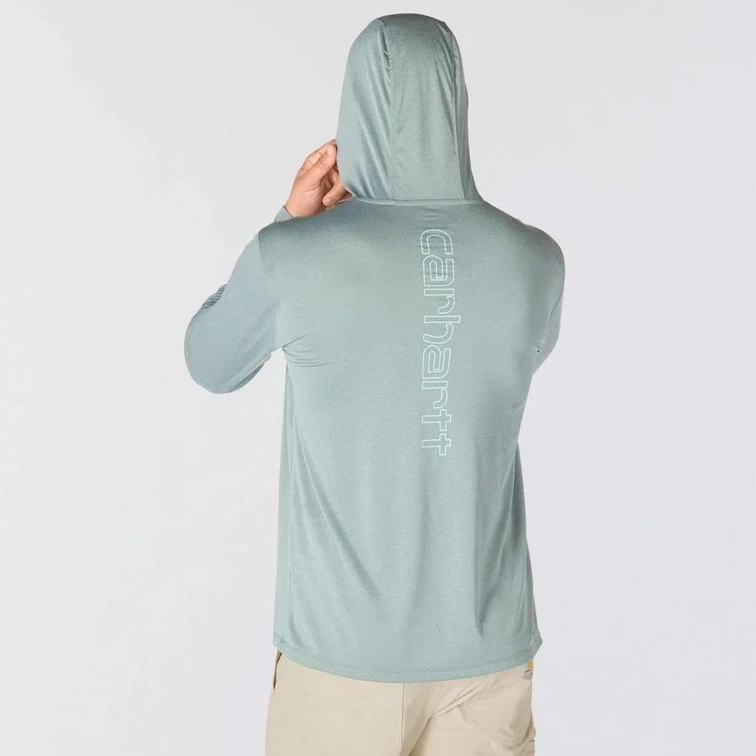 Force Sun Defender UPF 50+ lichtgewicht hoodie met armstukken en vochtafvoerende eigenschappen voor heren - Hoodies met zonbescherming
