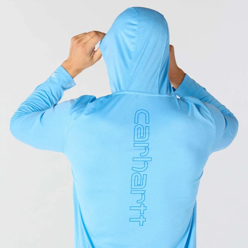 Force Sun Defender UPF 50+ lichtgewicht hoodie met armstukken en vochtafvoerende eigenschappen voor heren - Hoodies met zonbescherming