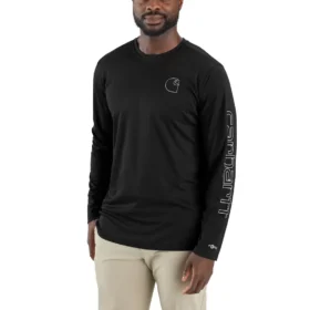 Force Sun Defender UPF 50+ lichtgewicht T-shirt met lange armstukken en vochtafvoer voor heren – Overhemden met zonbescherming
