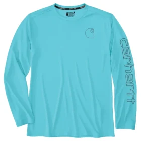 Force Sun Defender UPF 50+ lichtgewicht T-shirt met lange armstukken en vochtafvoer voor heren – Overhemden met zonbescherming