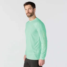 Force Sun Defender UPF 50+ lichtgewicht T-shirt met lange armstukken en vochtafvoer voor heren – Overhemden met zonbescherming