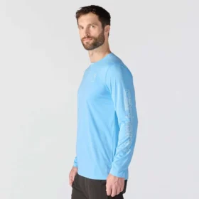 Force Sun Defender UPF 50+ lichtgewicht T-shirt met lange armstukken en vochtafvoer voor heren – Overhemden met zonbescherming