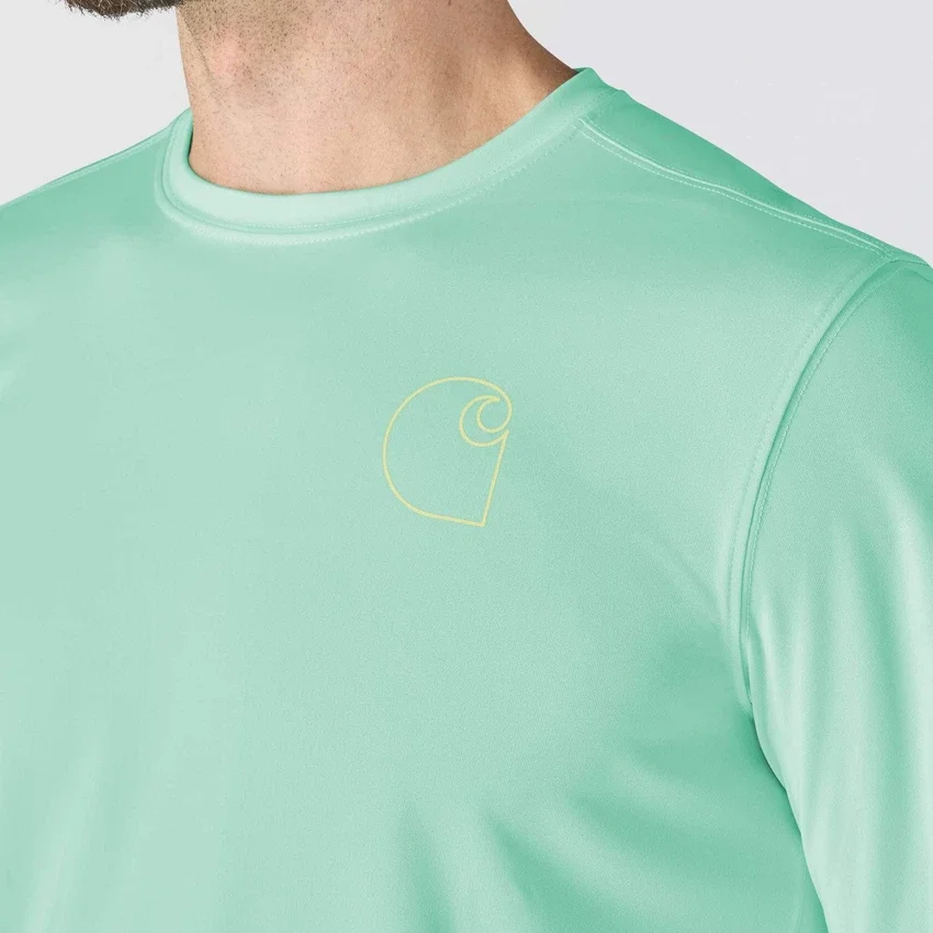 Force Sun Defender UPF 50+ lichtgewicht T-shirt met lange armstukken en vochtafvoer voor heren – Overhemden met zonbescherming