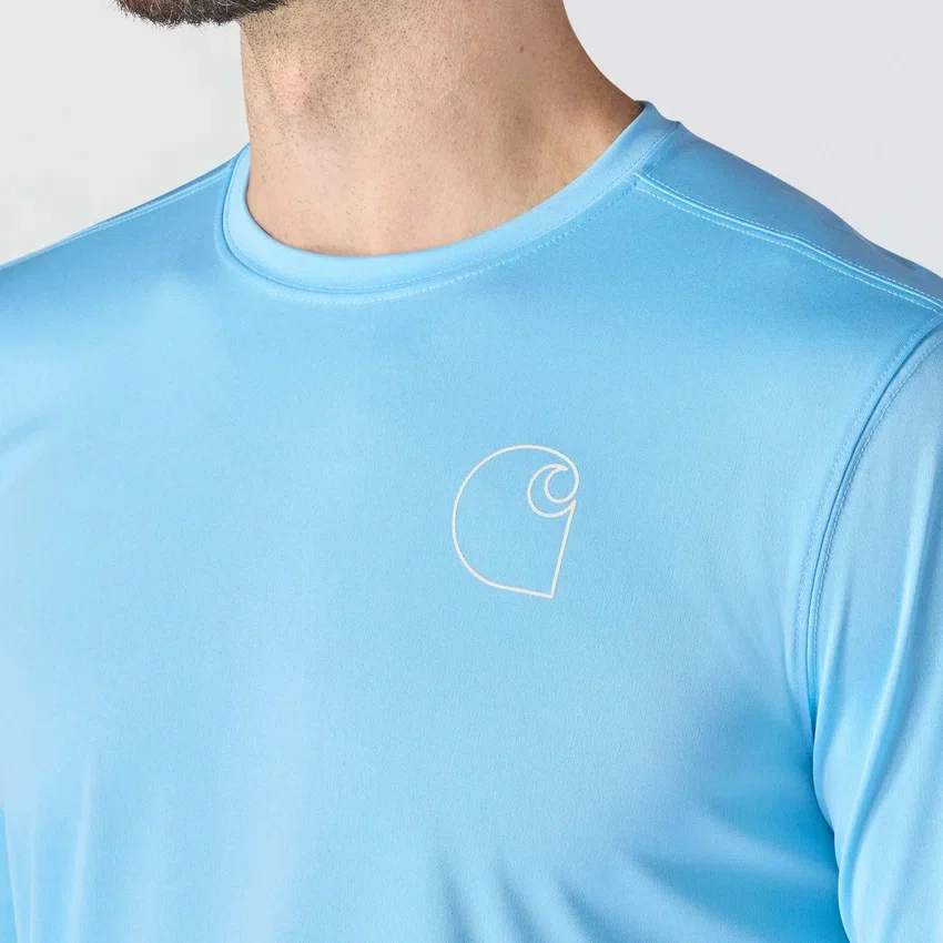 Force Sun Defender UPF 50+ lichtgewicht T-shirt met lange armstukken en vochtafvoer voor heren – Overhemden met zonbescherming
