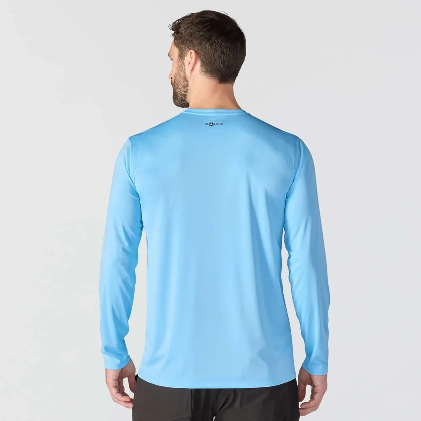 Force Sun Defender UPF 50+ lichtgewicht T-shirt met lange armstukken en vochtafvoer voor heren – Overhemden met zonbescherming