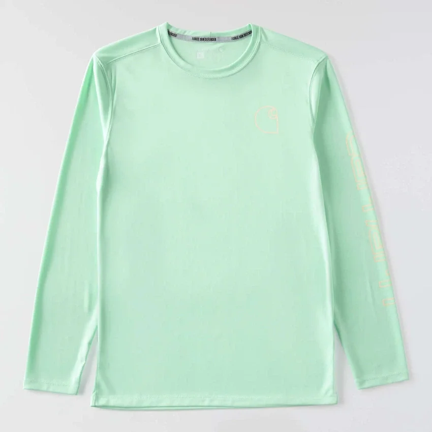 Force Sun Defender UPF 50+ lichtgewicht T-shirt met lange armstukken en vochtafvoer voor heren – Overhemden met zonbescherming