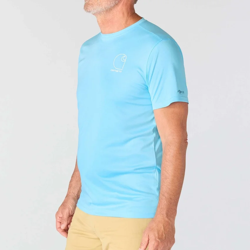 Force Sun Defender UPF 50+ lichtgewicht vochtafvoerend T-shirt voor heren – Overhemden met zonbescherming