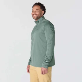 Force Sun Defender UPF 50+ vochtafvoerend overhemd met halve rits voor heren – Zonwerende overhemden
