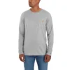 Force T-shirt met lange mouwen, vochtafvoerend en met zak, voor heren