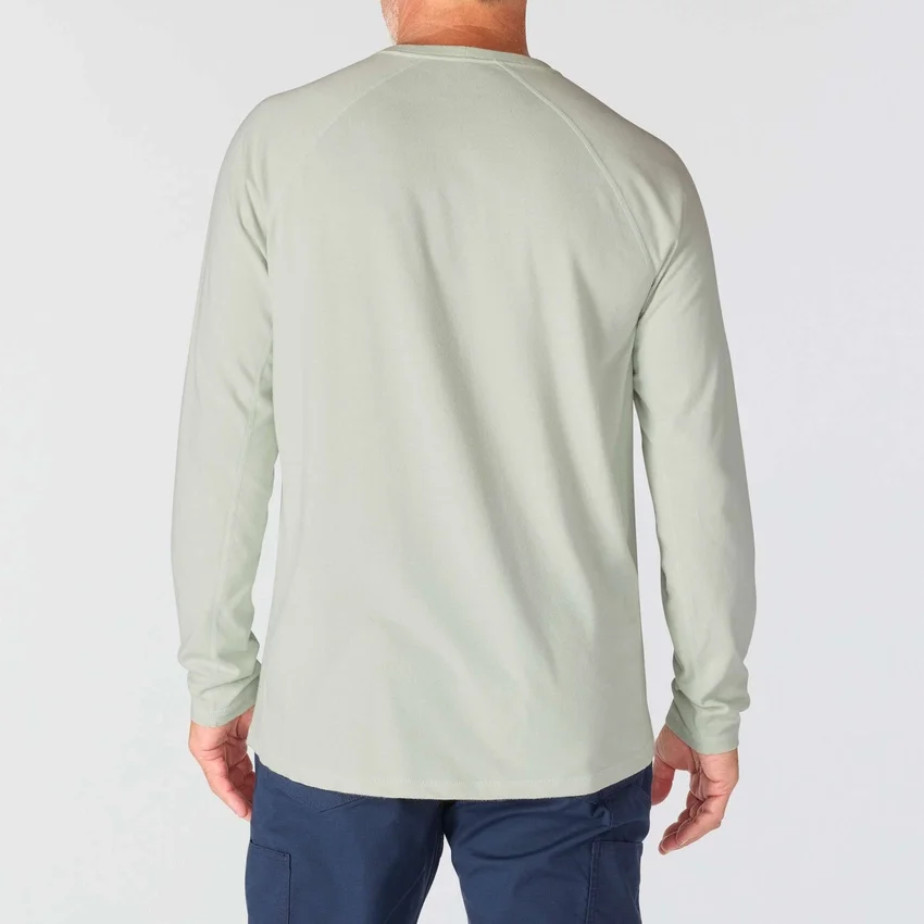 Force T-shirt met lange mouwen, vochtafvoerend en met zak, voor heren