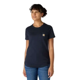 Force T-shirt met zakken voor dames, relaxte pasvorm en vochtafvoerend