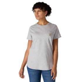 Force T-shirt met zakken voor dames, relaxte pasvorm en vochtafvoerend