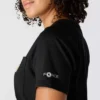 Force T-shirt met zakken voor dames, relaxte pasvorm en vochtafvoerend