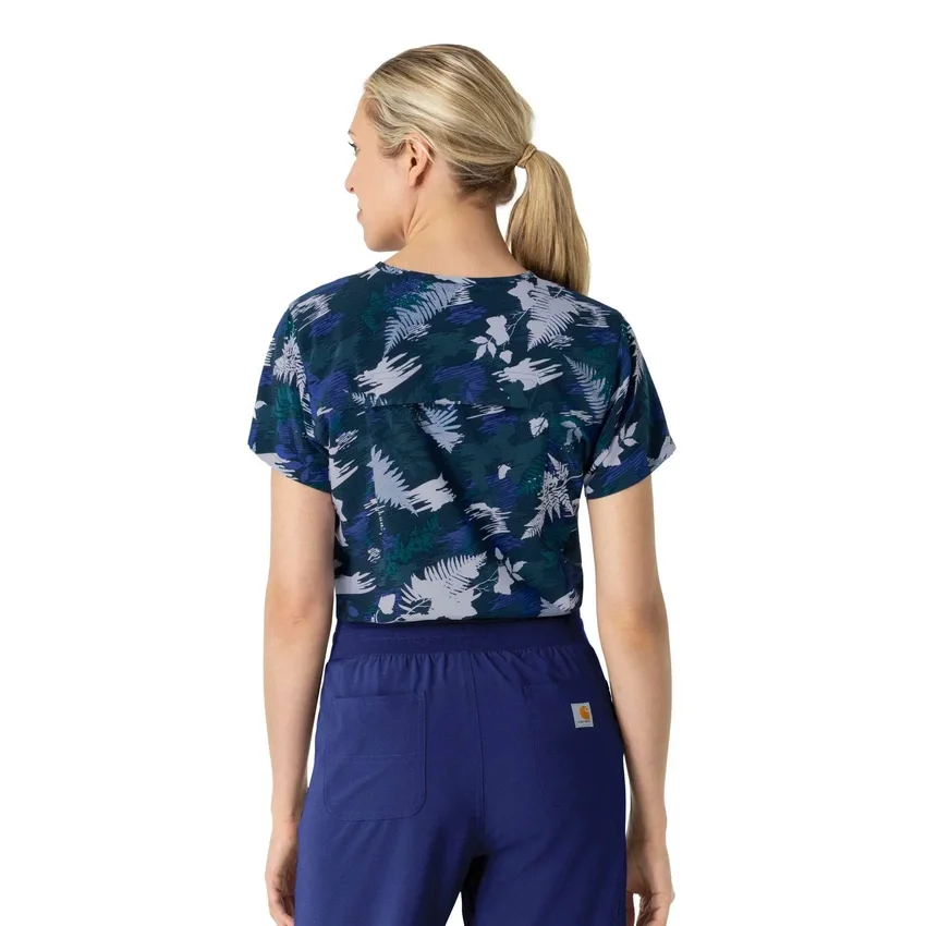 Force Tuck-In Scrub-top met print voor dames